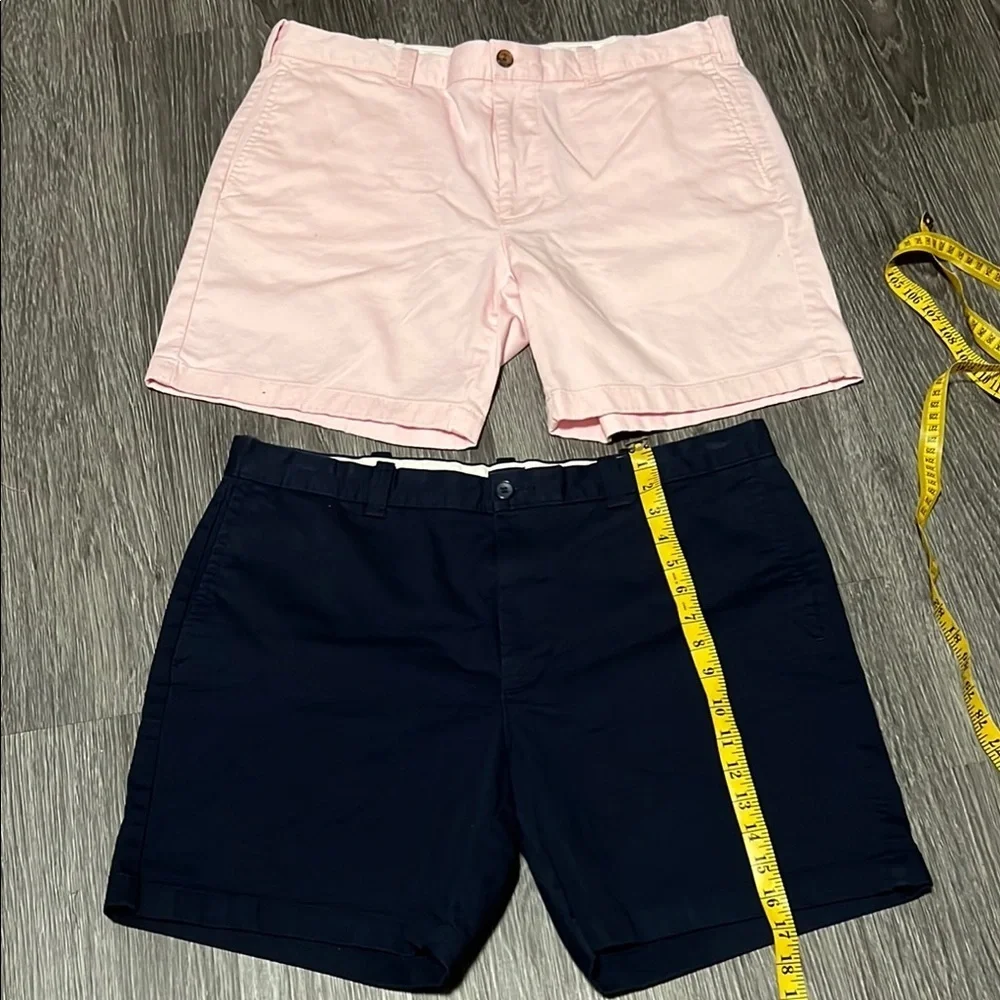 J. Crew Flat Front Pink and Blue Shorts for Casual Style